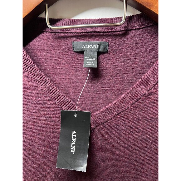 ALFANI Men’s V-Neck Sweater Size L NWT (Bx 18) - Picture 3 of 6